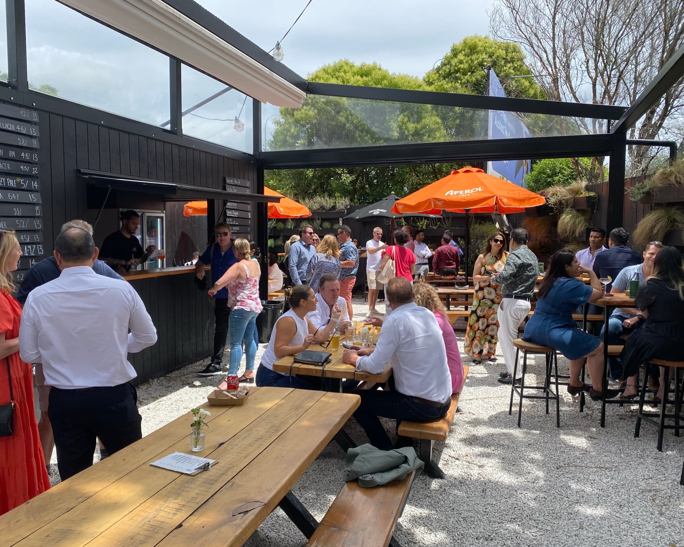 Newpark advisers together at an outdoor event
